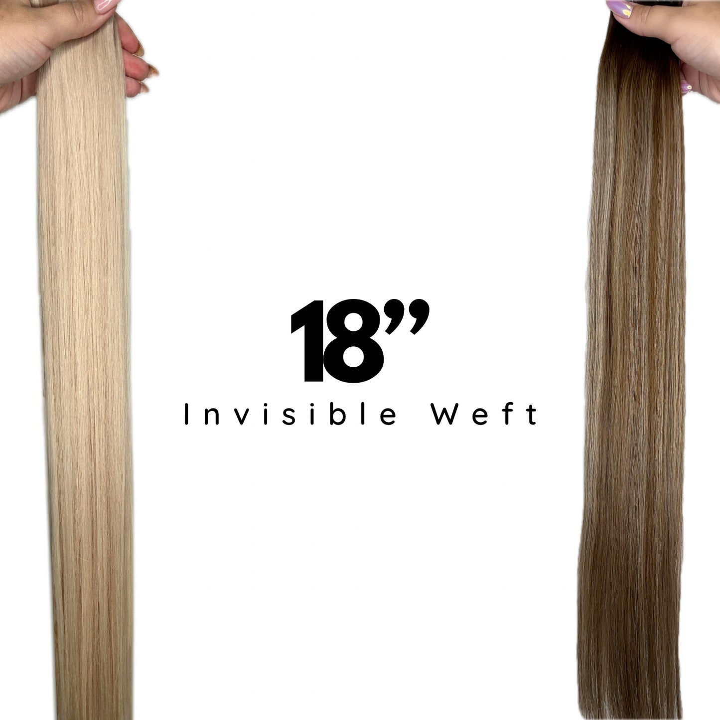 Invisible Weft extensions 18" 50g