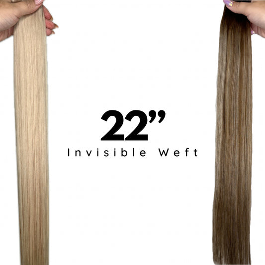 Invisible Weft extensions 22" 50g